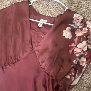 Jolie Mauve Floral Maxi Dress